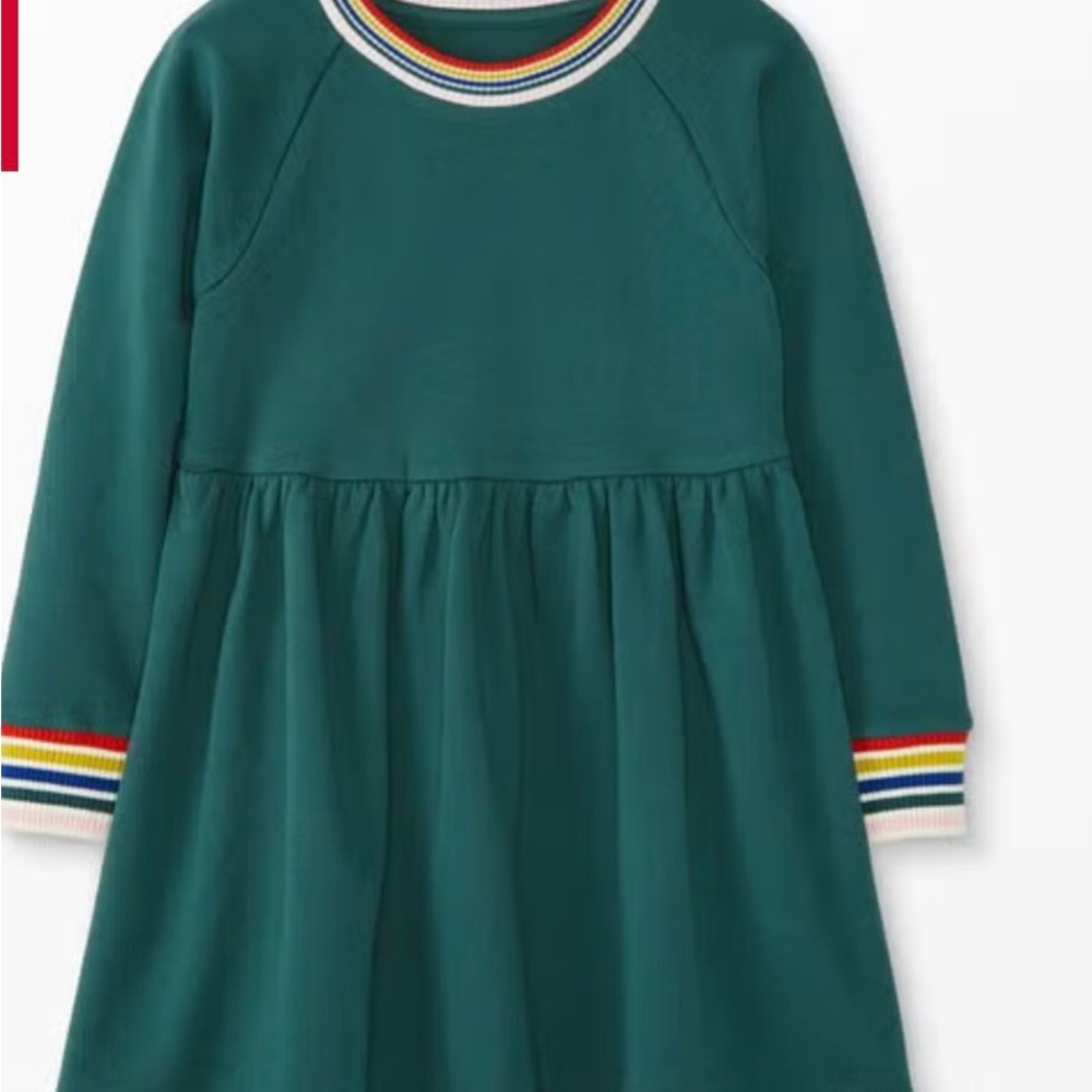 Hanna Andersson Teal Long Sleeve Dress
